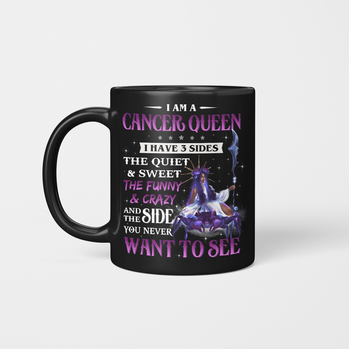 Zodiac mug birthday gift for black girl zodiac mug i am a cancer queen mug