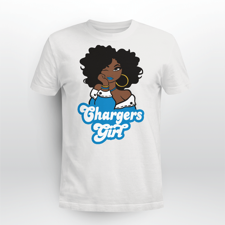 Chargers girl shirt football girl