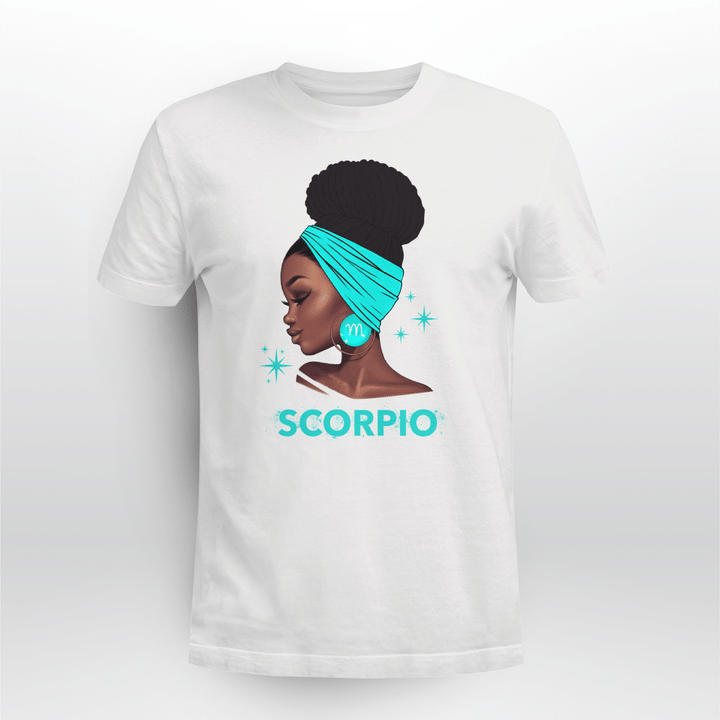 Zodiac shirt birthday gift for black girl zodiac tshirt scorpio queen shirt