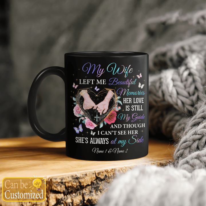 valentine's day Personalized mug for wife le me beautiful memories mug custom name for her