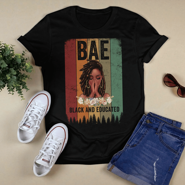 Black history month shirt for african american shirt BAE black and educated shirt