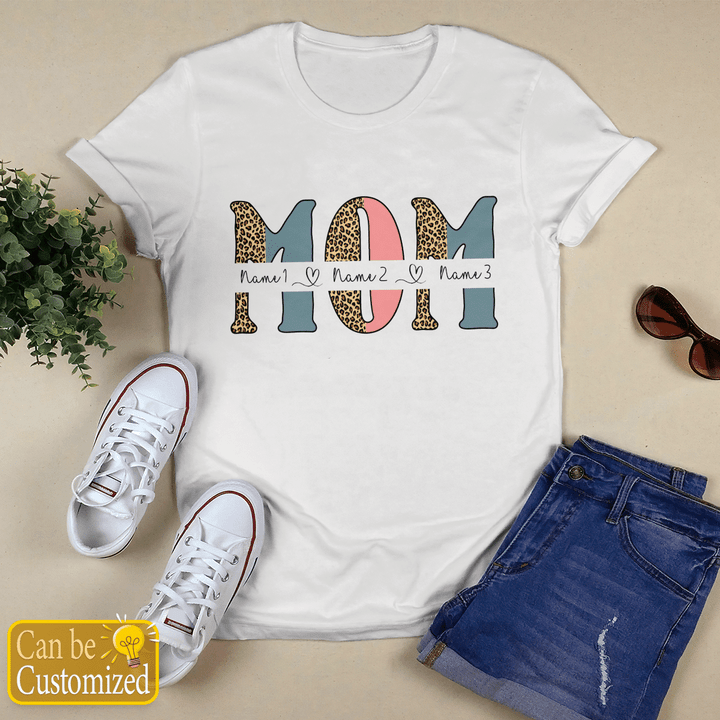 Mother's day personalized gifts for mother's day shirt funny mother day mom leopard shirt custom name