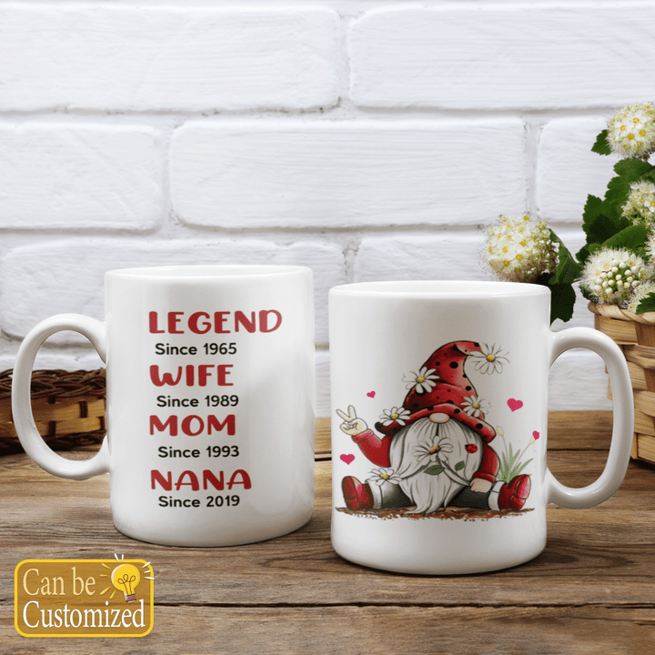 Personalized Mug - Legend Wife Mom Grandma