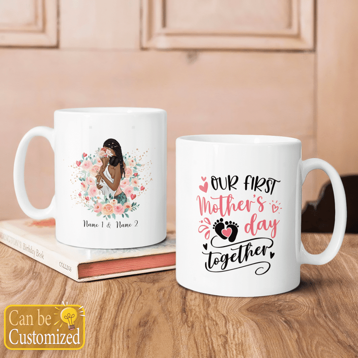 Mother's day mug Personalized mug for mom our first Mother's day together coffee mug for mom mothers day gift