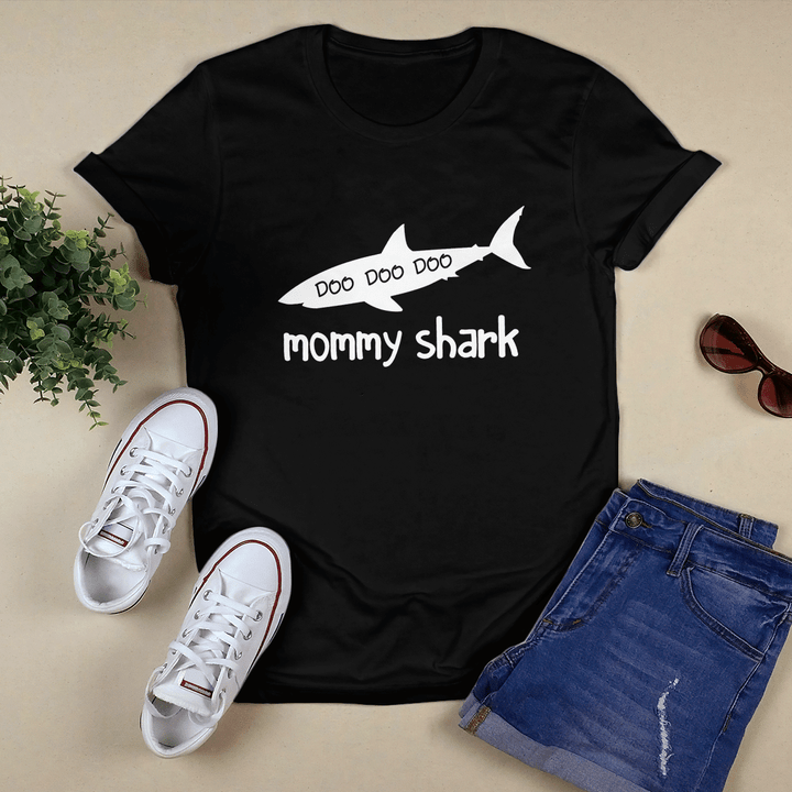 Mother's day shirt for mom mommy shark doo doo shirt gift for mom funny mom shirt happy mother's day shirt