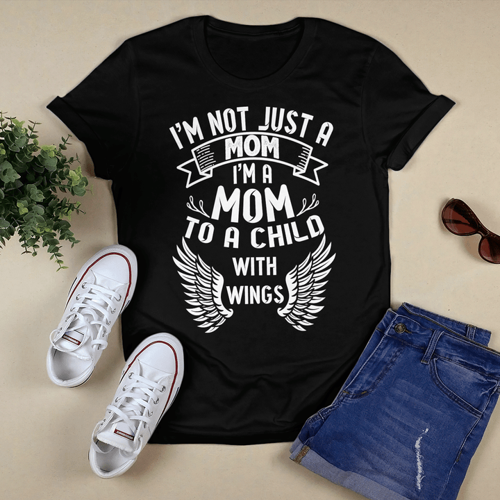 Mother's day memorial shirt for mom I'm a mom to a child with wings shirt memorable gift shirt happy mother's day shirt