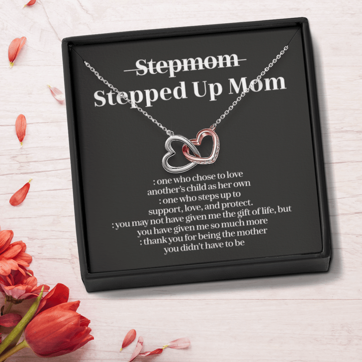 Mother's day gift for stepped up mom necklace thanks for being the mother you didn't have to be necklace mother's day gift for bonus mom stepmother stepmom necklace