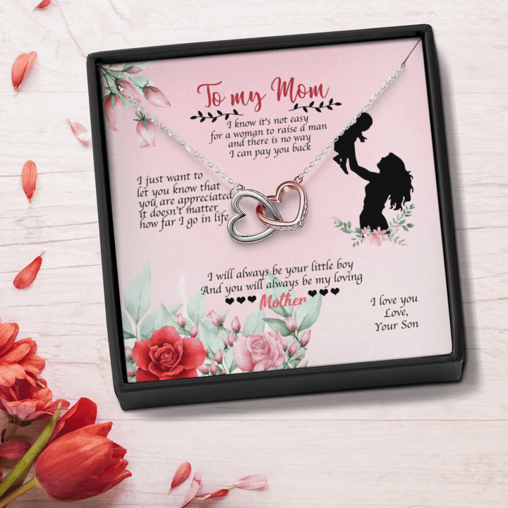Mother's day gift for mom necklace you will always be my loving mother Necklace mother's day necklace gift to my mom necklace mothers day gift from son