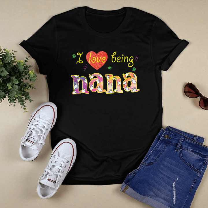 Mother's day shirt for grandma I love being nana shirt grandma shirt happy mother's day shirt