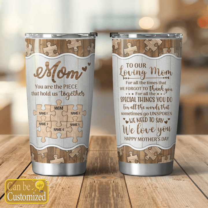 Mother's day personalized tumbler for mom for all the times that we forgot to thank you tumbler mother's day gift for mom happy mother's day tumbler