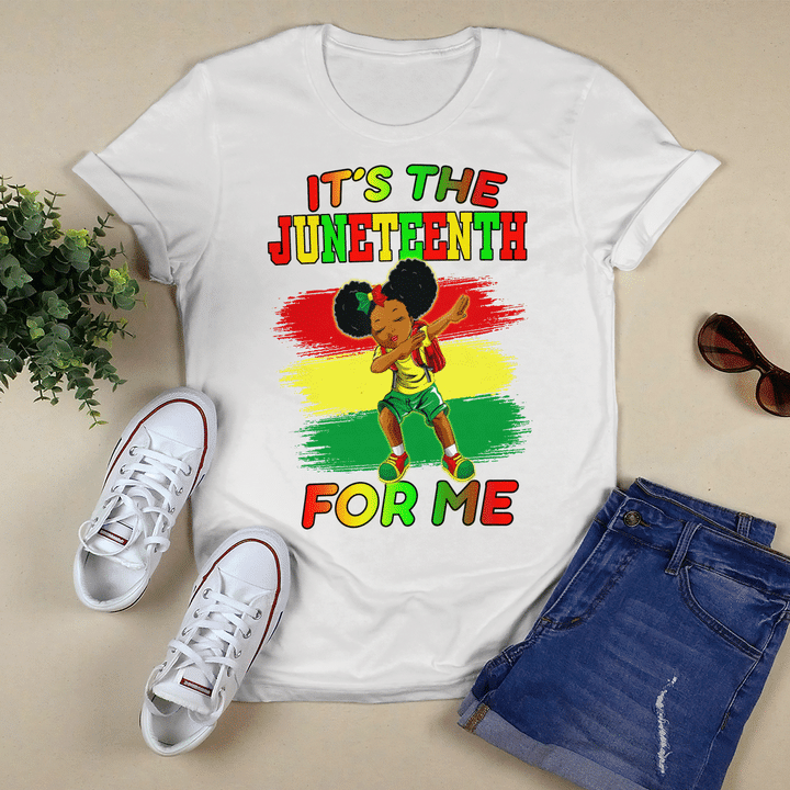 Juneteenth shirt for african american shirt independence shirt black girl dabbing it's the juneteenth for me shirts