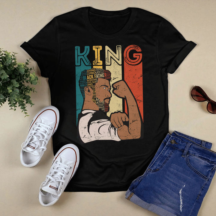 Father's day shirt for dad African American dad king black father shirt gift for black dad father's day gift
