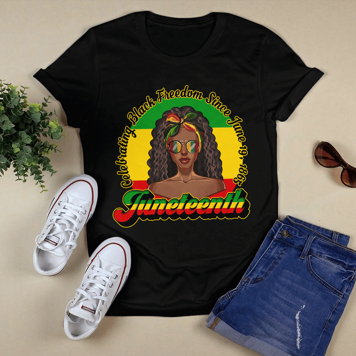 Juneteenth shirt for black girl African American Juneteenth day black history shirt black woman juneteenth celebrating black freedom since june 19 1865 shirt