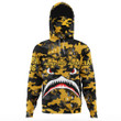 Africazone Clothing - Alpha Phi Alpha Full Camo Shark Hoodie Gaiter A7 | Africazone
