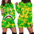 Africazone Clothing - Chi Eta Phi Full Camo Shark Hoodie Dress A7 | Africazone