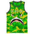 Africazone Clothing - Chi Eta Phi Full Camo Shark Basketball Jersey A7 | Africazone