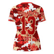 Africazone Clothing - Delta Sigma Theta Full Camo Shark Rugby V-neck T-shirt A7 | Africazone