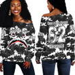 Africazone Clothing - Groove Phi Groove Full Camo Shark Off Shoulder Sweaters A7 | Africazone