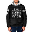 Africazone Clothing - Groove Phi Groove Black History Hooded Padded Jacket A7 | Africazone