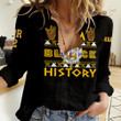 Africazone Clothing - Sigma Gamma Rho Black History Women Casual Shirt A7 | Africazone