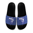 Africa Zone Sandal - Phi Beta Sigma Bleed Blue Slide Sandals A31 | Africazone.store