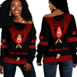 Africa Zone Clothing - Delta Sigma Theta Sorority Dashiki Off Shoulder Sweaters A31