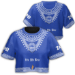 Africa Zone Clothing - Zeta Phi Beta Sorority Dashiki Croptop T-shirt A31