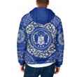 Africa Zone Clothing - Phi Beta Sigma Fraternity Hooded Padded Jacket A35 | Africa Zone