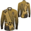 Africa Zone Clothing - Alpha Phi Alpha Letters Pattern Long Sleeve Button Shirt A35 | Africa Zone
