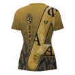 Africa Zone Clothing - Alpha Phi Alpha Letters Pattern V-neck T-shirt A35 | Africa Zone