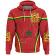 Africa Zone Clothing - Morocco Active Flag Hoodie A35
