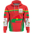 Africa Zone Clothing - Burkina Faso Active Flag Hoodie A35