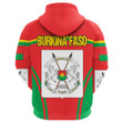 Africa Zone Clothing - Burkina Faso Active Flag Hoodie A35