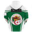 Africa Zone Clothing - Algeria Active Flag Hoodie A35