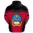 Africa Zone Clothing - Angola Active Flag Hoodie A35