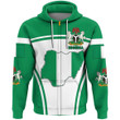 Africa Zone Clothing - Nigeria Active Flag Zip Hoodie A35