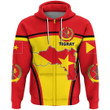 Africa Zone Clothing - Tigray Active Flag Zip Hoodie A35