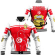 Africa Zone Clothing - Tunisia Active Flag Baseball Jacket A35