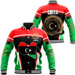 Africa Zone Clothing - Libya Active Flag Baseball Jacket A35