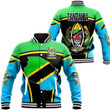 Africa Zone Clothing - Tanzania Active Flag Baseball Jacket A35