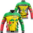 Africa Zone Clothing - Sao Tome and Principe Active Flag Baseball Jacket A35