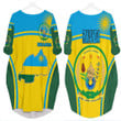 Africa Zone Clothing - Rwanda Active Flag Batwing Pocket Dress A35