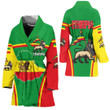 Africa Zone Clothing -Ethiopia Lion Active Flag Bath Robe A35