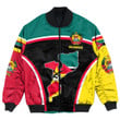 Africa Zone Clothing - Mozambique Active Flag Bomber Jacket A35
