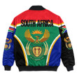 Africa Zone Clothing - South Africa Active Flag Bomber Jacket A35