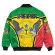 Africa Zone Clothing - Sao Tome and Principe Active Flag Bomber Jacket A35