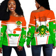 Africa Zone Clothing -  Niger Active Flag Off Shoulder Sweater A35
