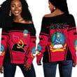 Africa Zone Clothing -  Angola Active Flag Off Shoulder Sweater A35