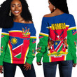 Africa Zone Clothing -  Nambia Active Flag Off Shoulder Sweater A35
