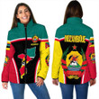 Africa Zone Clothing - Mozambique Active Flag Women Padded Jacket a35